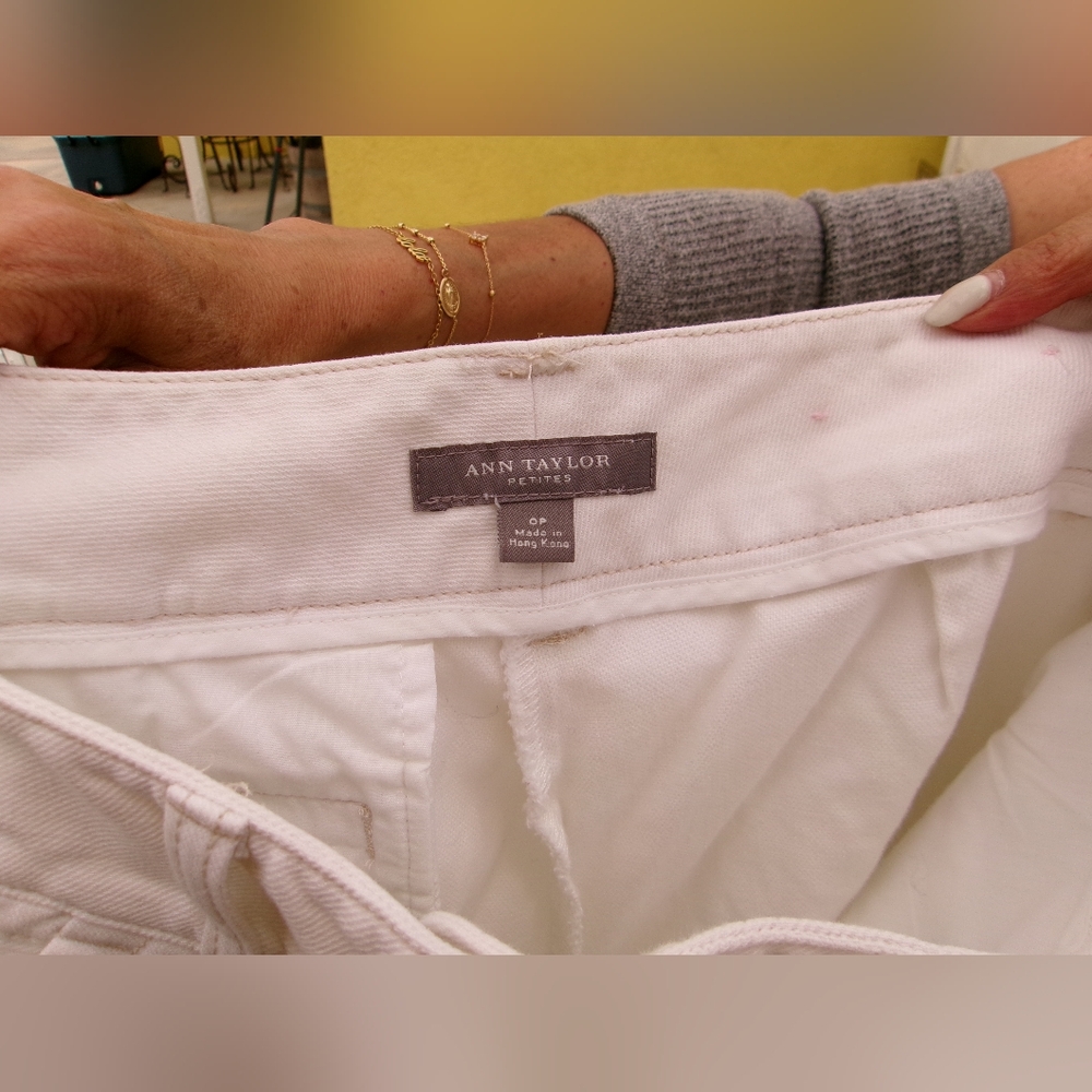 Ann Taylor White Trousers